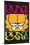 Garfield - Don't Care-Trends International-Mounted Poster