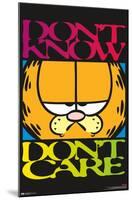 Garfield - Don't Care-Trends International-Mounted Poster