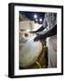 Garfu Drummer, San Pedro, Ambergris Caye Belize-Russell Young-Framed Photographic Print