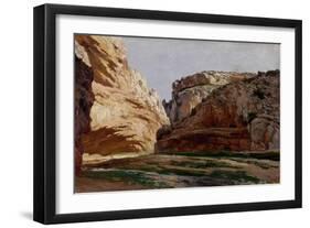 Gargantas de Jaraba de Aragón, ca. 1872-Carlos de Haes-Framed Giclee Print