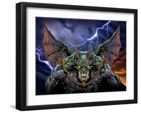 Gargoyle 1-FlyLand Designs-Framed Giclee Print