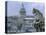 Gargoyle Looking Toward the Pantheon-Michel Setboun-Stretched Canvas