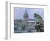 Gargoyle Looking Toward the Pantheon-Michel Setboun-Framed Photographic Print