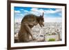 Gargoyle on Notre Dame Cathedral, France-neirfy-Framed Photographic Print