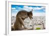 Gargoyle on Notre Dame Cathedral, France-neirfy-Framed Photographic Print