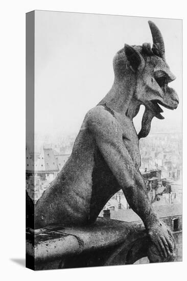 Gargoyle on Notre Dame Cathedral-null-Stretched Canvas