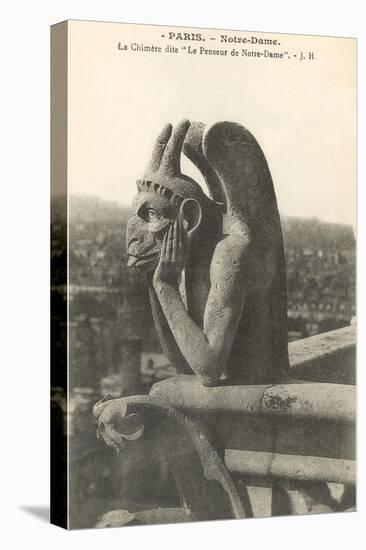 Gargoyle on Notre Dame, Paris-null-Stretched Canvas