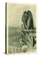 Gargoyle on Notre Dame, Paris-null-Stretched Canvas