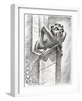 Gargoyle, Thaxted Church, c.1951-Isabel Alexander-Framed Giclee Print