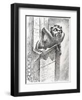 Gargoyle, Thaxted Church, c.1951-Isabel Alexander-Framed Premium Giclee Print