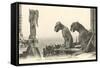 Gargoyles and Angel of Justice-null-Framed Stretched Canvas