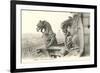 Gargoyles at Notre Dame, Paris-null-Framed Premium Giclee Print