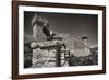 Gargoyles On A Castle Wall-George Oze-Framed Photographic Print