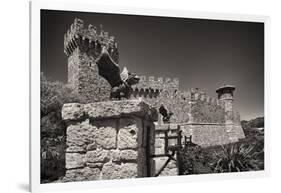 Gargoyles On A Castle Wall-George Oze-Framed Photographic Print