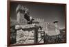 Gargoyles On A Castle Wall-George Oze-Framed Photographic Print