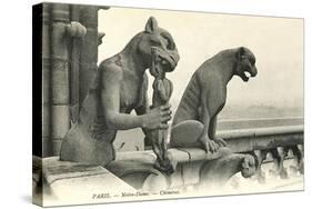 Gargoyles on Notre Dame-null-Stretched Canvas