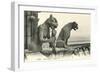 Gargoyles on Notre Dame-null-Framed Premium Giclee Print