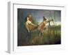 Garibaldi Carrying His Dying Anita Through the Swamps of Comacchio-Pietro Bouvier-Framed Giclee Print