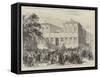 Garibaldi Greeted by the People at Frascati-null-Framed Stretched Canvas