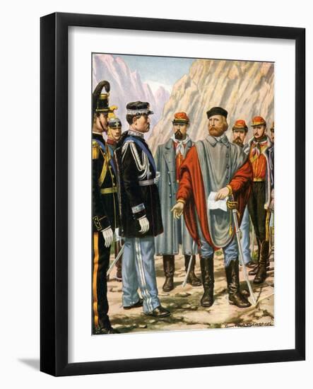 Garibaldi Is Asked to Halt the Campaign in Trentino. He Answers: I Obey-Tancredi Scarpelli-Framed Giclee Print