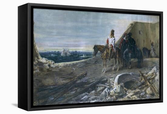 Garibaldi on Gianicolo, June 3, 1849-Girolamo Induno-Framed Stretched Canvas