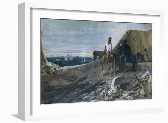 Garibaldi on Gianicolo, June 3, 1849-Girolamo Induno-Framed Giclee Print