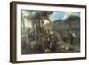 Garibaldi Wounded in Aspromontei-Girolamo Induno-Framed Giclee Print