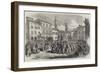 Garibaldian Volunteers in the Piazza Dell' Independenza, Florence-null-Framed Giclee Print