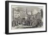 Garibaldian Volunteers in the Piazza Dell' Independenza, Florence-null-Framed Giclee Print