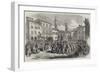 Garibaldian Volunteers in the Piazza Dell' Independenza, Florence-null-Framed Giclee Print