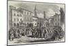 Garibaldian Volunteers in the Piazza Dell' Independenza, Florence-null-Mounted Giclee Print