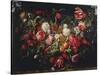Garland of Flowers and Fruit-null-Stretched Canvas