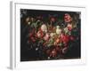 Garland of Flowers and Fruit-null-Framed Giclee Print