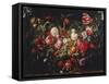 Garland of Flowers and Fruit-null-Framed Stretched Canvas