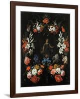 Garland of Flowers, Ca 1675-Abraham Mignon-Framed Giclee Print