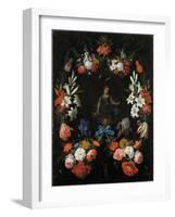 Garland of Flowers, Ca 1675-Abraham Mignon-Framed Giclee Print