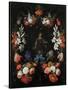 Garland of Flowers, Ca 1675-Abraham Mignon-Stretched Canvas