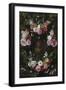 Garland of Flowers Surrounding a Bust of Flora-Jan Philip Van Thielen-Framed Art Print
