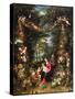 Garland of Flowers with Virgin and Child-Jan Brueghel and Hendrik van Balen-Stretched Canvas