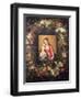 Garland of Fruit and Flowers with Virgin and Child-Jan Brueghel the Elder-Framed Giclee Print