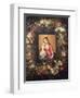 Garland of Fruit and Flowers with Virgin and Child-Jan Brueghel the Elder-Framed Giclee Print