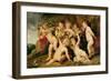 Garland of Fruit, circa 1615-17-Peter Paul Rubens-Framed Giclee Print