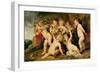 Garland of Fruit, circa 1615-17-Peter Paul Rubens-Framed Giclee Print