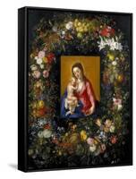 Garland with the Virgin and Child, Ca. 1621-Jan Brueghel the Elder-Framed Stretched Canvas