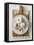 Garlic Bulbs and Cloves on a Plate-Stuart West-Framed Stretched Canvas