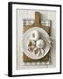 Garlic Bulbs and Cloves on a Plate-Stuart West-Framed Photographic Print