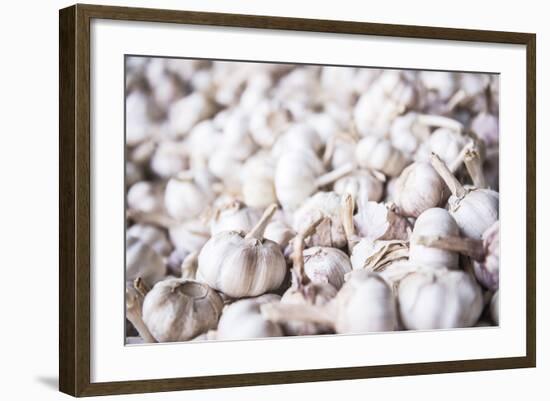 Garlic for Sale at Hsipaw (Thibaw) Market, Shan State, Myanmar (Burma), Asia-Matthew Williams-Ellis-Framed Photographic Print