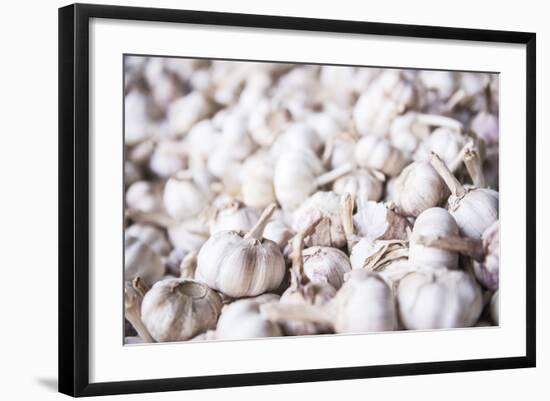 Garlic for Sale at Hsipaw (Thibaw) Market, Shan State, Myanmar (Burma), Asia-Matthew Williams-Ellis-Framed Photographic Print