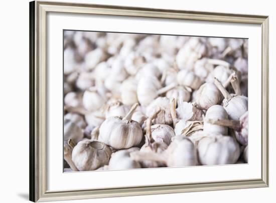 Garlic for Sale at Hsipaw (Thibaw) Market, Shan State, Myanmar (Burma), Asia-Matthew Williams-Ellis-Framed Photographic Print