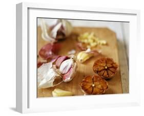 Garlic, Fresh and Roasted-Debi Treloar-Framed Photographic Print